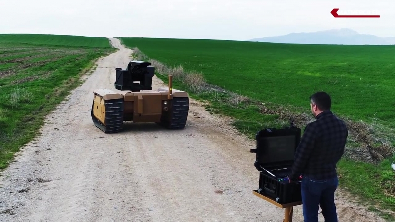 Турецкая гусеничная роботизированная платформа ukap