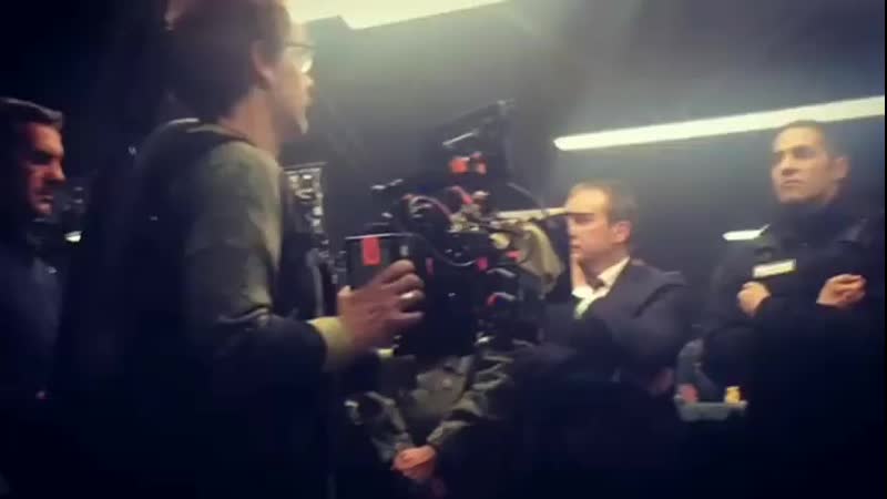 Бэкстейдж со съёмок бумажного дома с алисией сьерой(найва нимри)