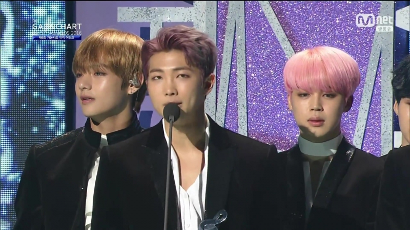 170222 가온차트 k pop어워드 방탄소년단(bts) 올해의 가수상 음반 부문 4분기 수상 by플로라