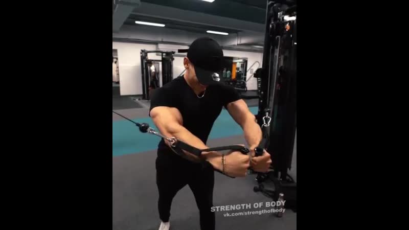 Strength of body тренироа на грудь сведение рук в кроссовере