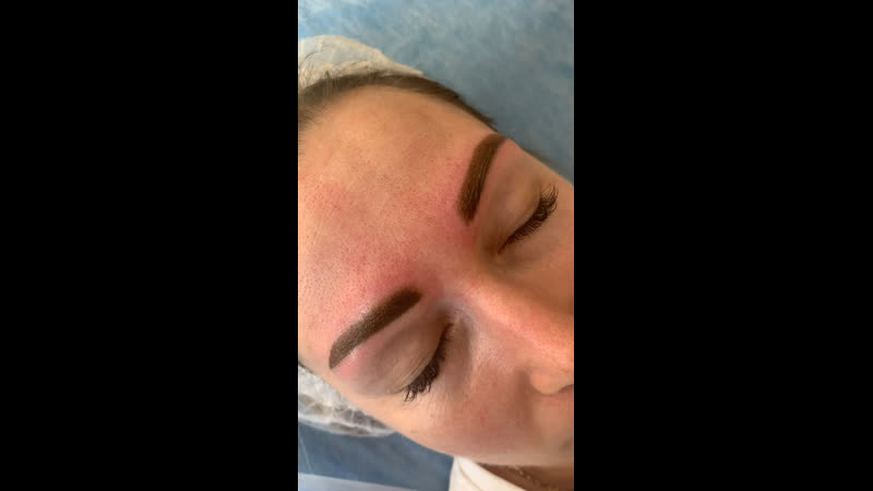 Перекрытие старого татуажа, результат после перекрытия