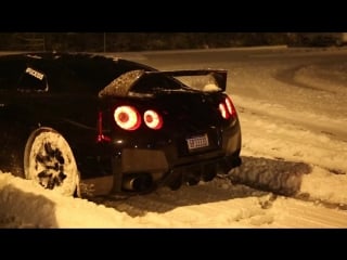 Gtr snow launch control flamethrower!