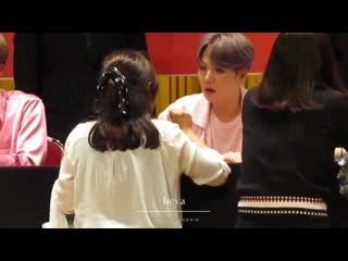 190427 상암 팬싸인회 방탄소년단 슈가 윤기 me do you know lil meow meow sg lil meow meow i dont me