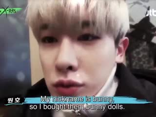 Remember when wonho was given a free time for himself on mx ray but he used it to buy lil bunny plushies as presents for the mem