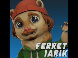 Test avatar for vrchat "ferret iarik"