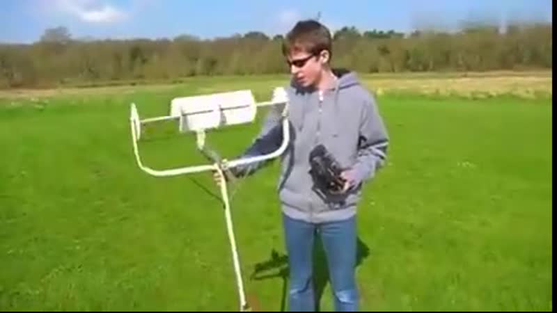 Летательный аппарат, использующий эффект магнуса (vhs video)