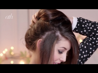 Elegant up do by zoella audrey hepburn inspired advertisement for all things