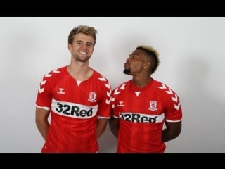 Behind the scenes at boro players photo shoot