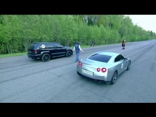 Audi r8 v10 vs jeep srt 8 vs nissan gt r