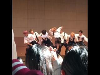 [fancam | 181004 | shinjung girls' high school]ateez fire (bts cover)