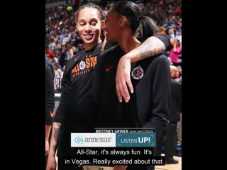 Hear from dewanna bonner and brittney griner about their excitement heading into #wnbaallstar weekend!