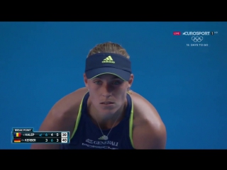 Kerber vs halep hot shot