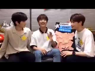 💌 → wonjin mentioned minkyu on vlive