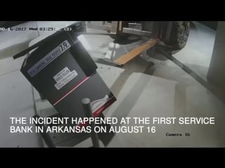 Thieves use forklift to steal atm