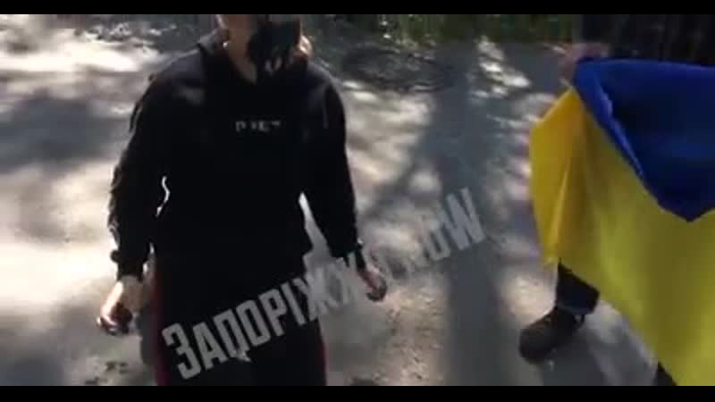 В запорожье молодые мрази заставили 18 летнюю девочку облить себя зеленкой