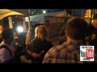 Chloe grace moretz outside the coldplay concert at the rose bowl in pasadena