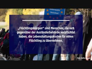 Flüchtlingsbürgen sollen 20 millionen euro erstatten