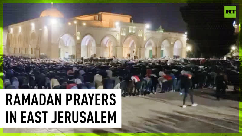 Worshippers fill al aqsa mosque on third friday of ramadan