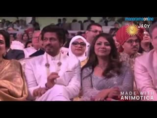Wow been blessed enough to see my beautiful shehzaada inside the wedding @iamsrk how adorable sweet my king is, apart from being