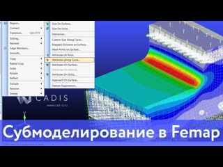 Подмоделирование в femap submodeling in femap 11 4