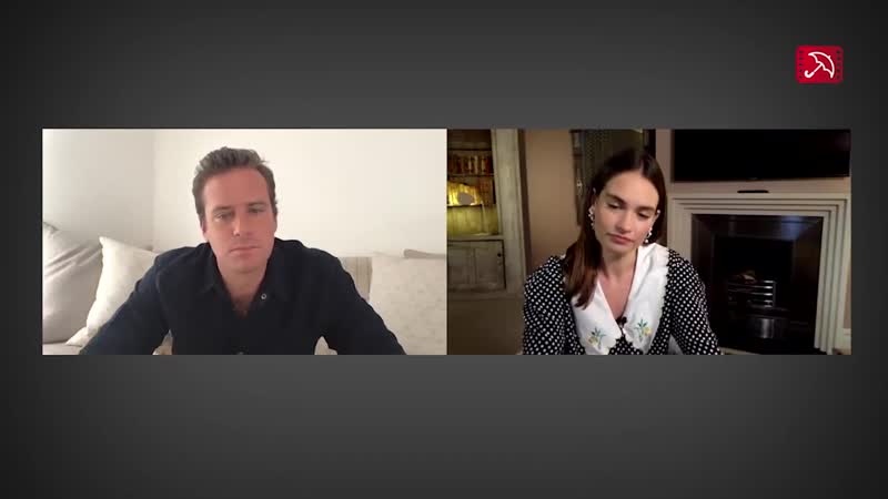 Armie hammer lily james rebecca netflix