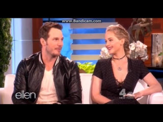 Jennifer lawrence and chris pratt at the ellen degeneres show (11 10 2016) full interview