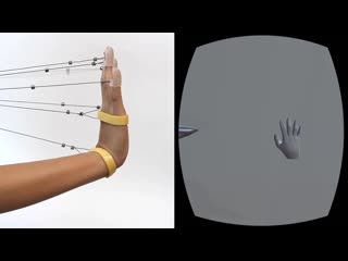 Wireality enabling complex tangible geometries in virtual reality with worn multi string haptics