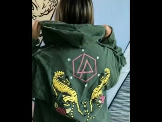 Linkinpark vintage tiger military jacket