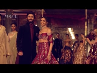 Deepika fawad ramp walk for manish malhotra india couture week 2016