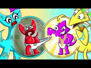 [kudo rainbow friends] rainbow friends baby cyan x yellow backstory?! rainbow friends 2 animation | kudo rainbow friends