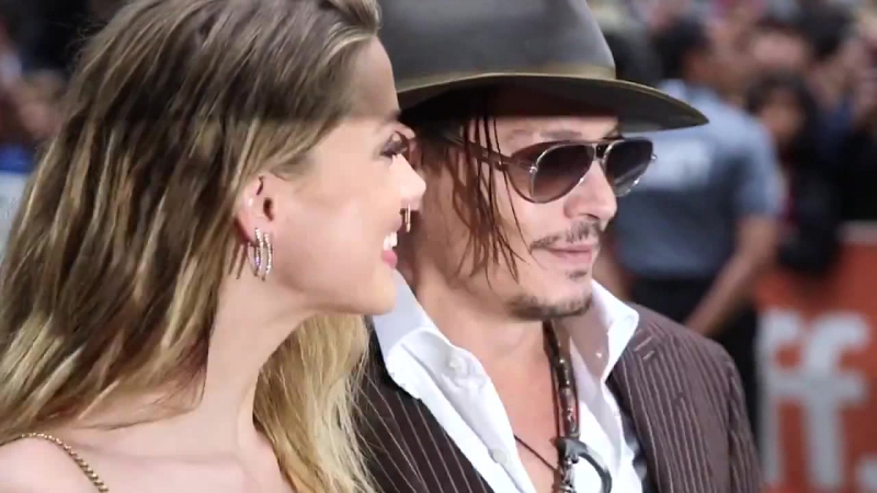 "the danish girl" johnny depp &amp; amber heard at the tiff 2015 premiere