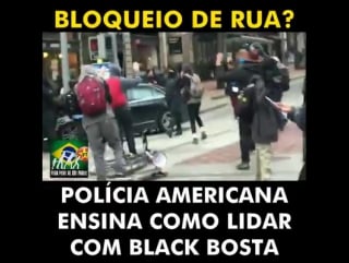 Bloqueio de rua? black bosta com a cara no chão