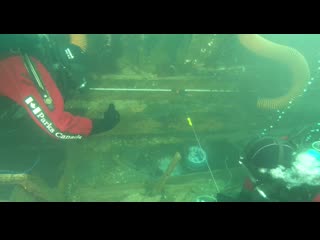 Parks canada’s underwater archaeology team exploring the wreck of hms erebus in 2019