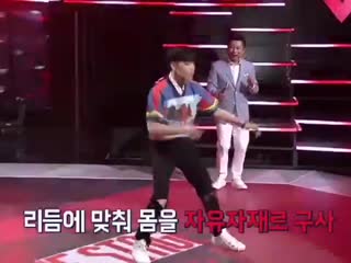 Ten freestyling in front of the seniors and many people after only four months of debut