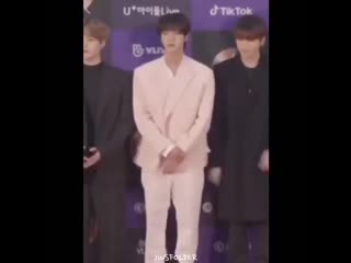 Gentle reminder that seokjin wiggles like a seaweed when he’s excited mp4