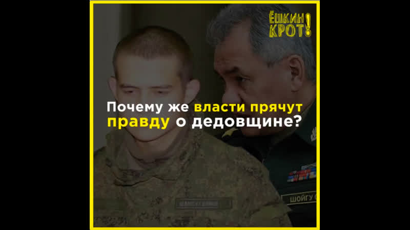Почему власти скрывают правду о дедовщине?