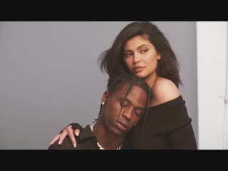 Travi$ scott и kylie jenner в фотосъемке для «gq»