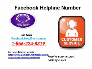 On the spot recover facebook helpline number just call 1 866 224 8319