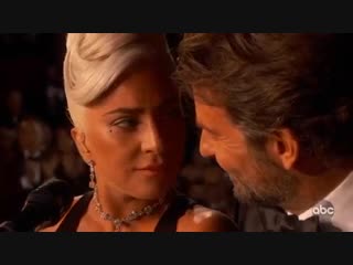 Literally living for this moment with bradley cooper and @ladygaga at the oscars right now