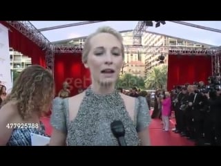 Candice accola on her elaborate dress on her most stock footage video getty images