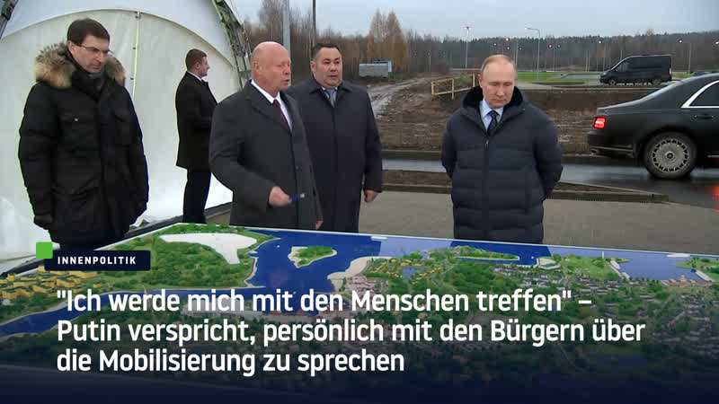 "werde mich mit den menschen treffen" – putin will mit bürgern über mobilisierung sprechen