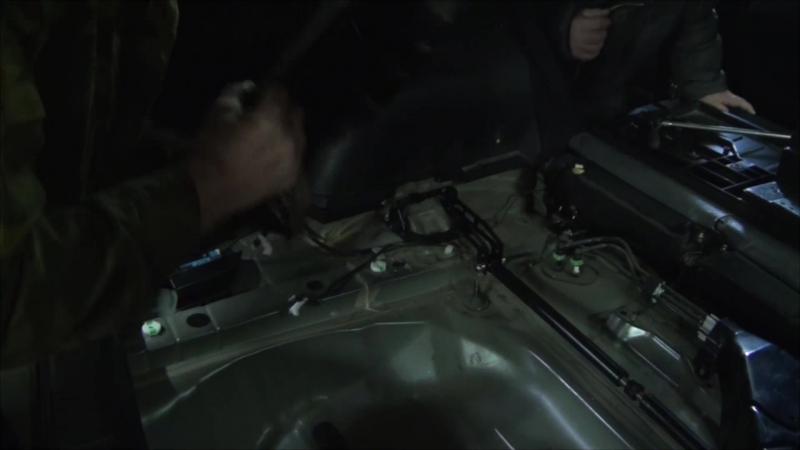 Устаноа задней верхней распорки на forester sh