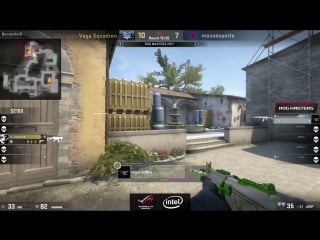 Sunny выигрывает 1v3 на эко против vega @ csgo asus rog