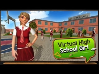 Поляковский летсплей🎄 high school virtual girl simulator📄 (симулятор школьницы)