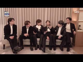 [video][201225] bts wonder message | sbs gayo daejeon 2020