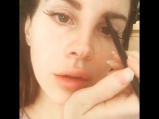 @lanadelrey morning makeup to the beatles