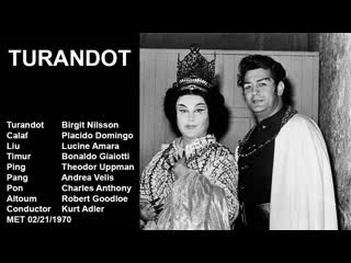 Turandot plácido domingo, birgit nilsson, amara, giaiotti, adler 1970