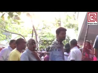 Exclusive full video thalapathy vijay casted his vote tn election