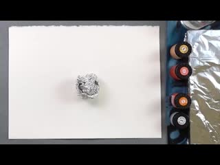 Cherry tree aluminium foil painting technique for beginners easy creative idea mp4