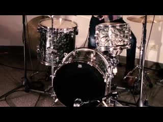 Steve maxwell vintage drums rogers 20 12 16 black diamond pearl 3 tunings